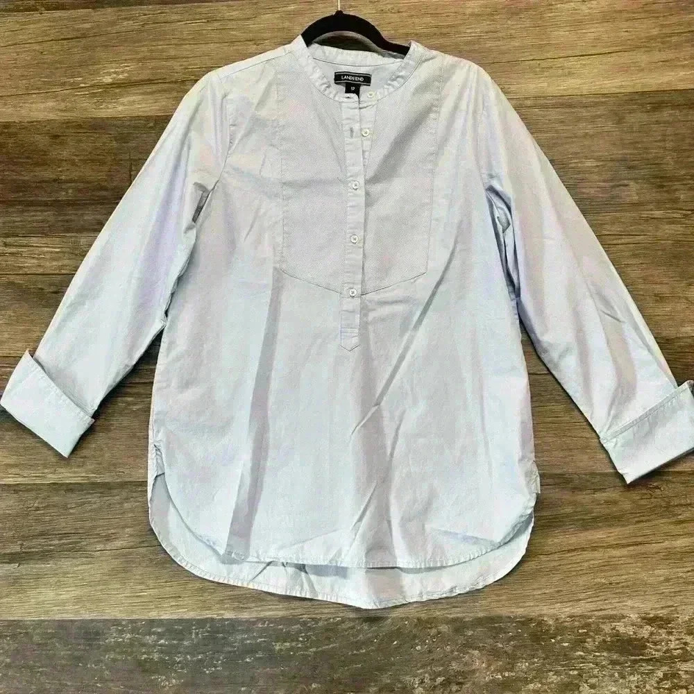 Lands' End Light Blue Button Down Shirt